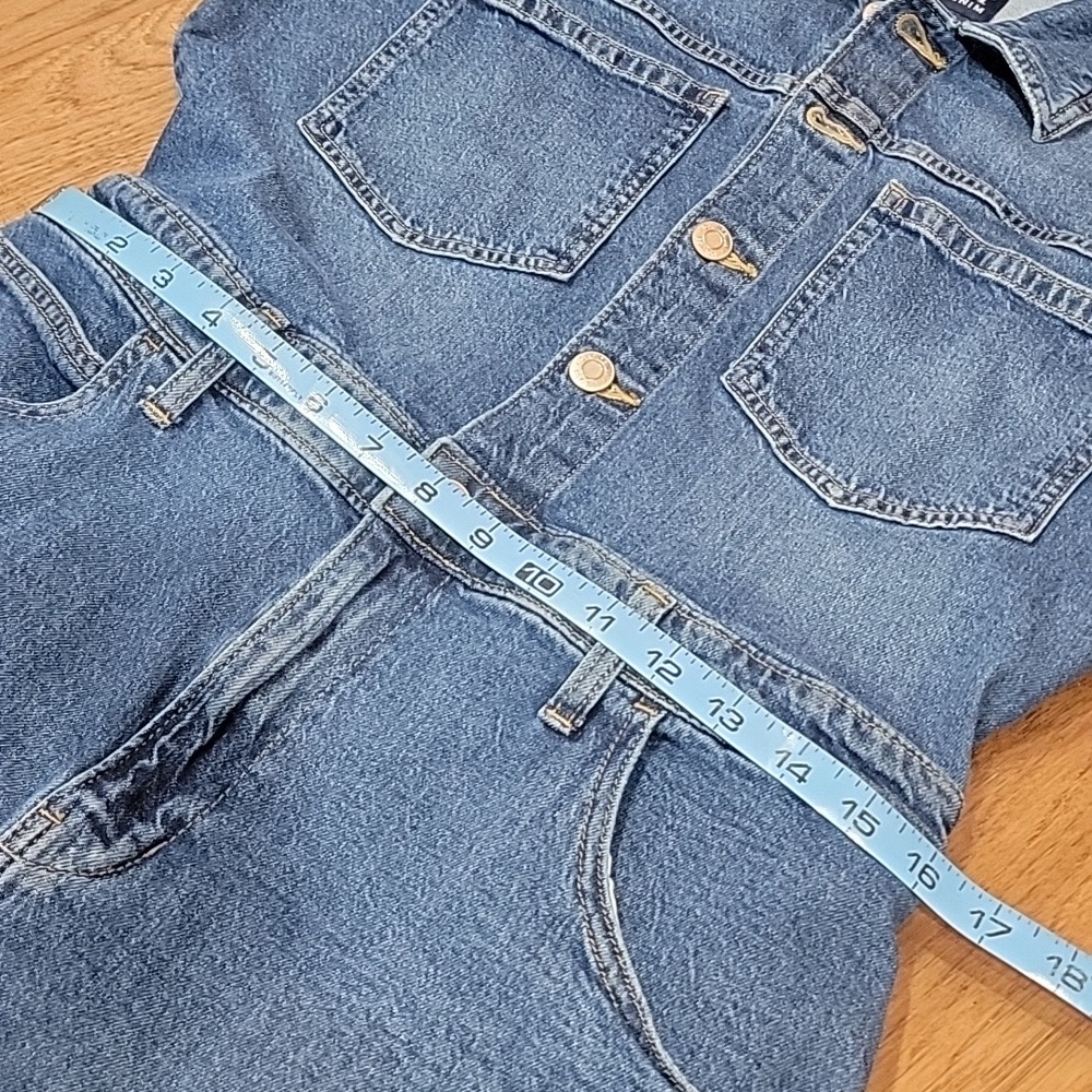 GAP Womens Denim Coverall Jumpsuit Petite Small 6/28 - Picture 12 of 14